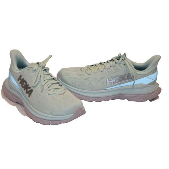 NIB Hoka One One Women's Mach 4 Running Sneakers BGCS NIB GREEN PURPLE SZ 10 - Picture 3 of 6